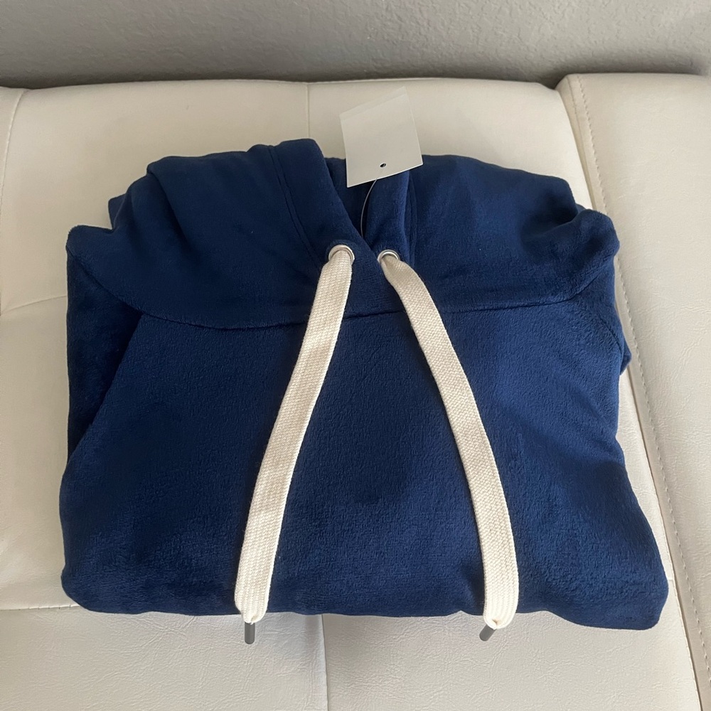 J.Crew Velour Hoodie- NWT